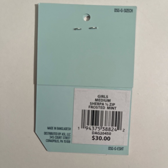 Dick’s Sporting Goods Frosted Mint 1/2-Zip Sherpa (OH) - Picture 7 of 7